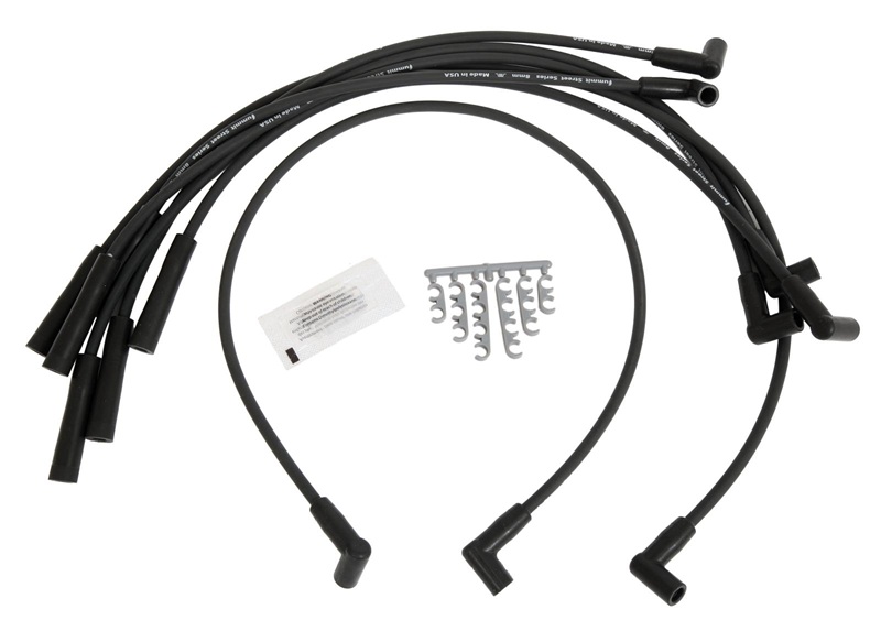 Street Strip Black 8mm 500 Ohm Ignition Wires 92-03 Magnum V6